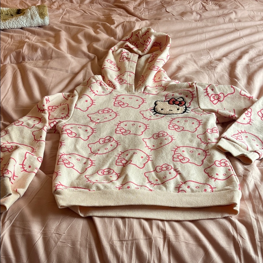 Hello Kitty Cream and Pink Hoodie